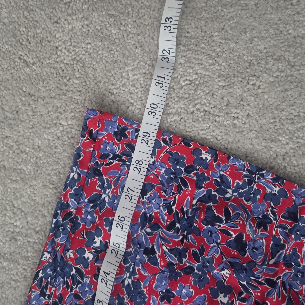 J. Crew Red and Blue Floral Maxi Skirt - Picture 7 of 9